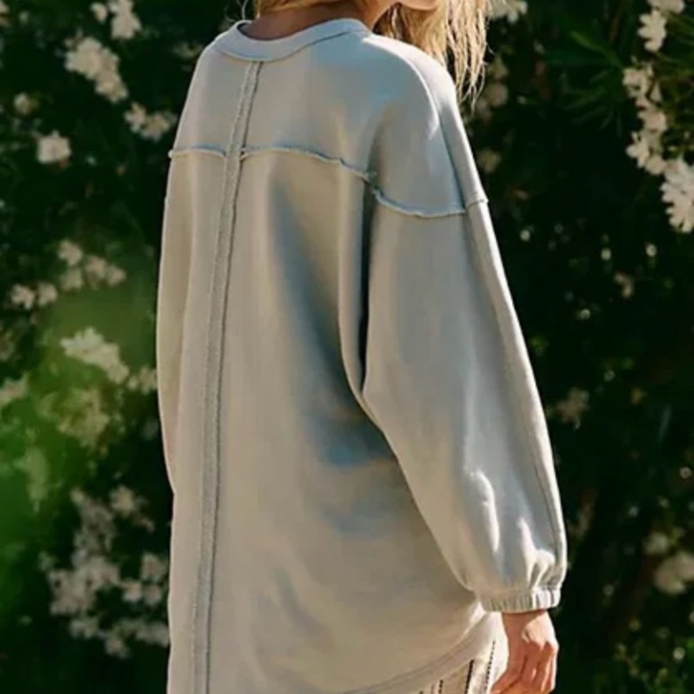 Free-est by Free People Ariella Pullover Sz Lg - Picture 5 of 11
